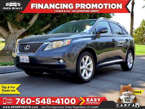 2010 Lexus *RX* *350* Only $207/mo! Easy Financing! - cars & trucks... for sale in Palm Desert , CA