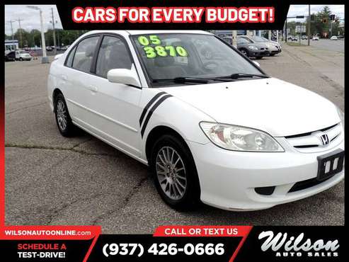 2005 Honda Civic EXSedan PRICED TO SELL! - - by dealer for sale in Fairborn, OH