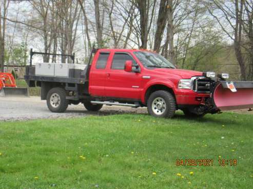 2006 FORD F-250 DIESEL 4X4 FLAT BED PLOW TRUCK - - by for sale in Mercer, OH