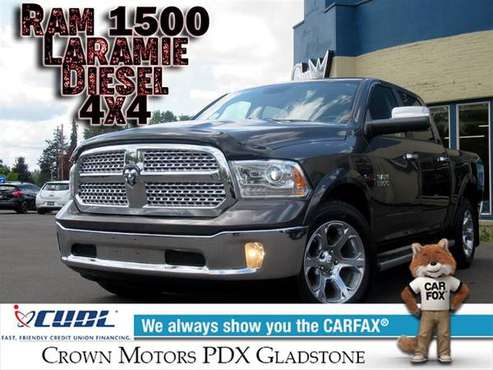 2015 Ram 1500 Laramie Diesel 4x4 Leather Ventilated Seats Loaded for sale in Gladstone, OR