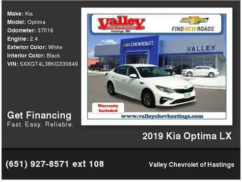 2019 Kia Optima LX - cars & trucks - by dealer - vehicle automotive... for sale in Hastings, MN