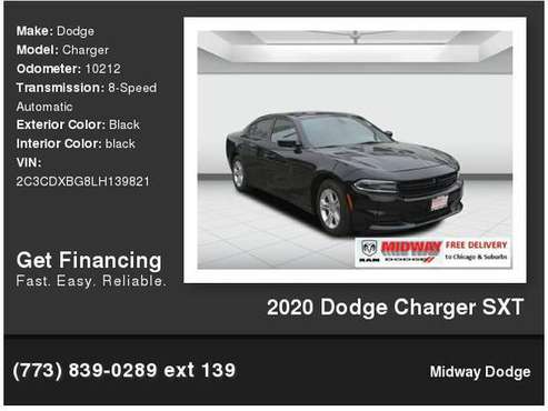 2020 Dodge Charger SXT - cars & trucks - by dealer - vehicle... for sale in Chicago, IL