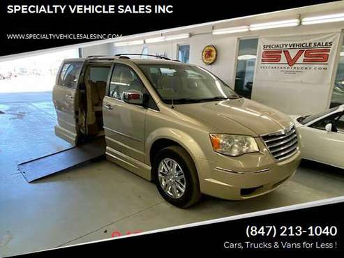 2010 Chrysler Town & Country power ramp wheelchair handicap mobility for sale in skokie, IN