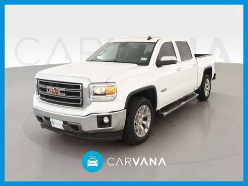 2015 GMC Sierra 1500 Crew Cab SLT Pickup 4D 5 3/4 ft pickup White for sale in Lewisville, TX
