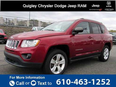 2012 Jeep Compass Latitude hatchback Deep Cherry Red Crystal Pearl for sale in Boyertown, PA