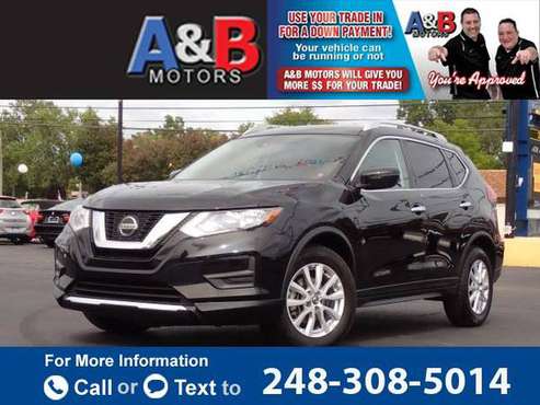 2019 Nissan Rogue SV hatchback Black - cars & trucks - by dealer -... for sale in Waterford Township, MI