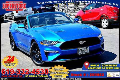 2019 FORD MUSTANG ECOBOOST PREMIUM -EZ FINANCING-LOW DOWN! - cars &... for sale in El Cajon, CA