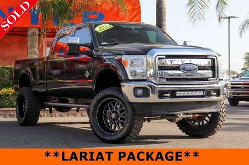 2013 Ford F-350 F350 Lariat Crew Cab Short Bed Diesel 4WD 36275 for sale in Fontana, CA
