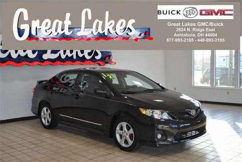 2012 Toyota Corolla S - cars & trucks - by dealer - vehicle... for sale in Ashtabula, OH