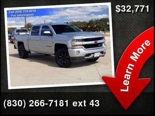 2017 Chevrolet Chevy Silverado LT - cars & trucks - by dealer -... for sale in North Floresville, TX