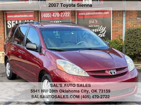 2007 Toyota Sienna 5dr 7-Passenger Van CE FWD Best Deals on Cash for sale in Oklahoma City, OK