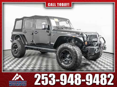 Lifted 2013 Jeep Wrangler Unlimited Rubicon 4x4 for sale in PUYALLUP, WA