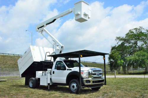 2011 FORD F-550 UNDER CDL FORESTRY BUCKET TRUCK 4X4 45FT - cars & for sale in Hollywood, FL