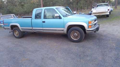 94 Chevrolet 6 5 turbo diesel 2500 long box - - by for sale in Uniontown, ID