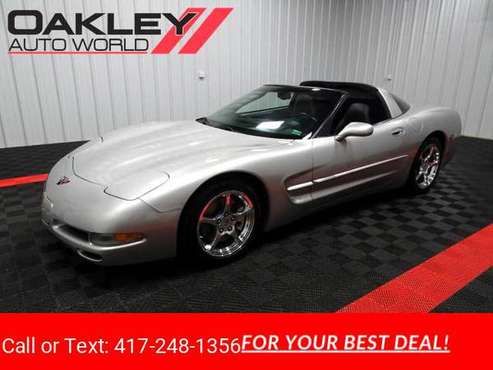 2004 Chevy Chevrolet Corvette Coupe coupe Silver for sale in Branson West, MO