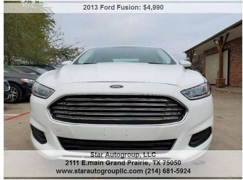 2013 Ford Fusion - cars & trucks - by dealer - vehicle automotive sale for sale in Grand Prairie, TX