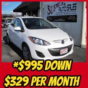 *$995 Down & *$329 Per Month on this 2013 Mazda MAZDA2 Hatchback! for sale in Modesto, CA