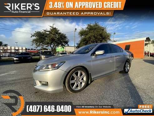 $159/mo - 2014 Honda Accord Sport - 100 Approved! - cars & trucks -... for sale in Kissimmee, FL