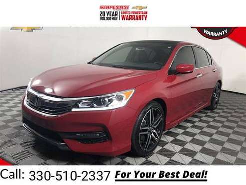 2017 Honda Accord Sport Special Edition sedan Red - cars & trucks -... for sale in Tallmadge, OH