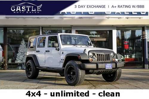 2008 Jeep Wrangler 4x4 4WD Unlimited X SUV - cars & trucks - by... for sale in Lynnwood, OR