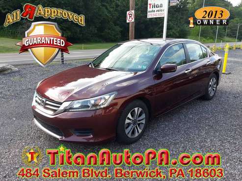 WE FINANCE 2013 Honda Accord LX 106K mi * $3000 Down All R Approved... for sale in Berwick, PA
