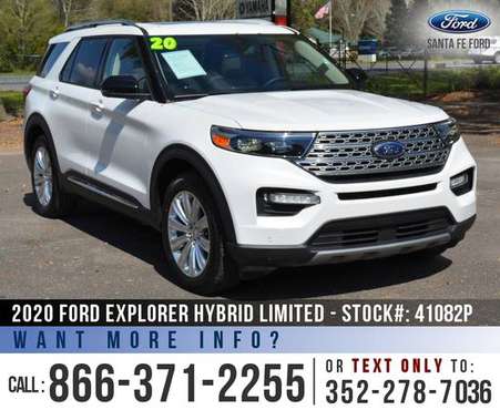 2020 FORD EXPLORER HYBRID LIMITED Leather Seats - Camera for sale in Alachua, GA