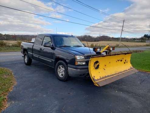 Chevy Silverado with Snowplow - cars & trucks - by owner - vehicle... for sale in Sauquoit, NY