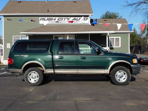 2001 FORD F-150 LARIAT CREW CAB 4X4 V8 AUTO LOADED LEATHER $4995 -... for sale in Rush City, MN