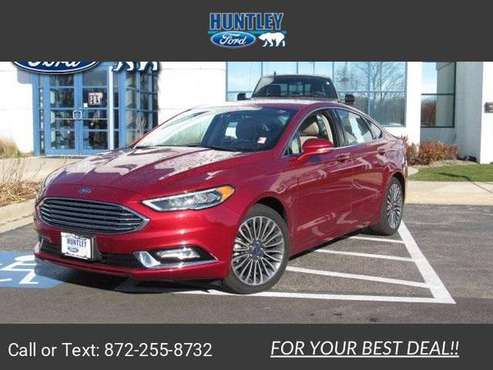 2017 Ford Fusion SE sedan Ruby Red Metallic Tinted Clearcoat - cars... for sale in Huntley, IL