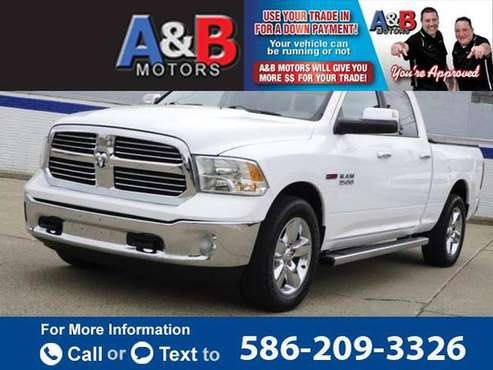 2015 RAM 1500 4WD Crew Cab 149 Big Horn pickup White - cars & for sale in Roseville, MI