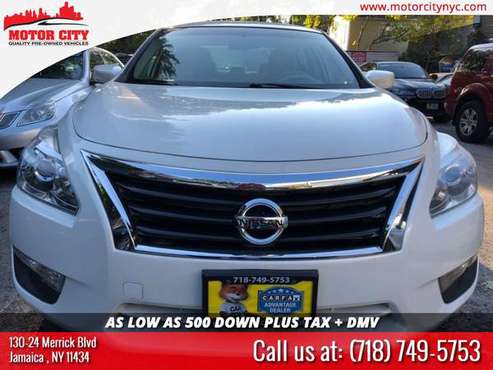 CERTIFIED 2015 NISSAN ALTIMA S!LOW MILES ! BACKUP CAMERA!WHITE/BEIGE ! for sale in Jamaica, NY