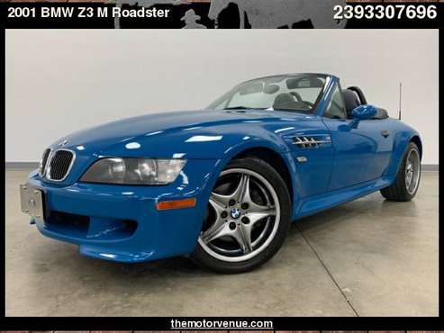 2001 BMW Z3 M 2dr Roadster 3.2L with Rear wheel drive for sale in Naples, FL