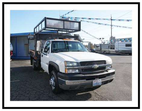2004 Chevrolet Silverado 3500 12ft Flatbed Duramax Eng. - cars &... for sale in Seattle, WA