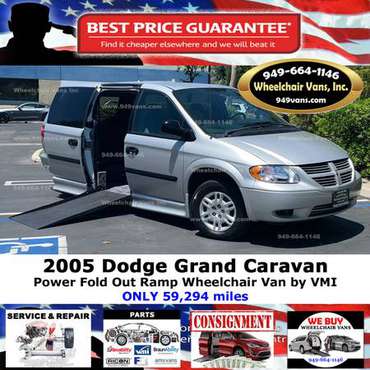 2005 Dodge Grand Caravan Power Ramp Side Loading Wheelchair Van Conver for sale in Laguna Hills, CA