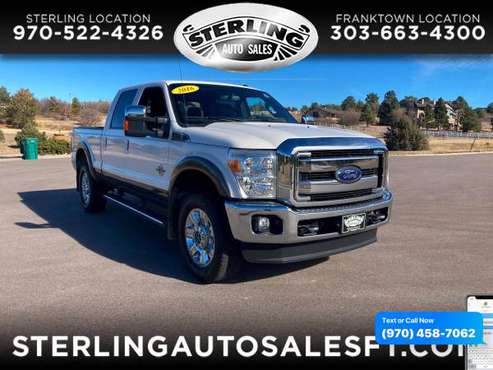 2016 Ford Super Duty F-350 F350 F 350 SRW 4WD Crew Cab 172 Lariat -... for sale in Sterling, CO