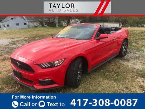 2017 Ford Mustang EcoBoost Premium 2dr Convertible Convertible Red -... for sale in Springdale, MO