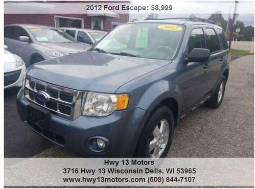 2012 Ford Escape XLT AWD 4dr SUV 91358 Miles - cars & trucks - by... for sale in Wisconsin dells, WI
