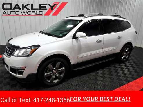 2017 Chevy Chevrolet Traverse LT hatchback White - cars & trucks -... for sale in Branson West, MO