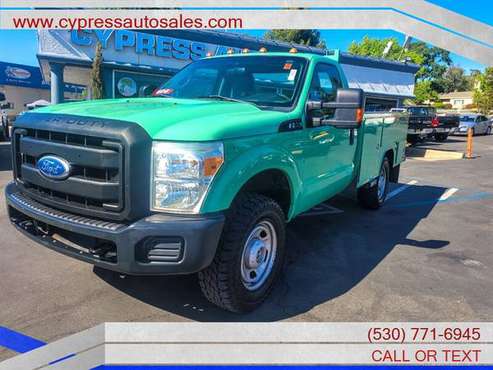 2011 FORD F350 4WD WITH UTILITY BOX LOW MILES - - by for sale in Auburn , CA