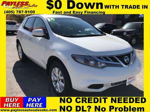 2014 NISSAN MURANO*$0 Down WAC/ Your Trade - cars & trucks - by... for sale in WARR ACRES, OK