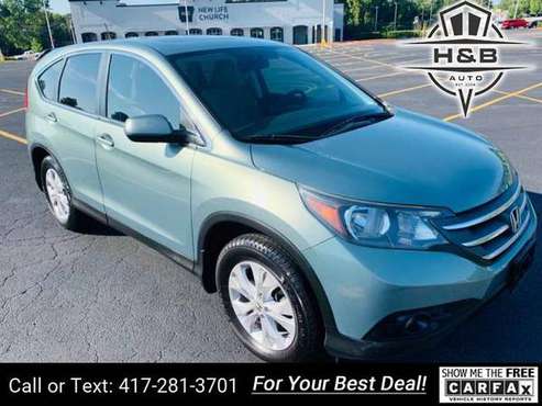 2012 Honda CRV EX 4dr SUV suv Teal for sale in Fayetteville, MO