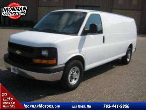 2014 Chevrolet Express 3500 extended 1 ton cargo van - cars & trucks... for sale in Dayton, MN
