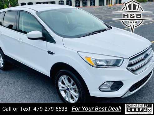 2017 Ford Escape SE AWD 4dr SUV suv White - cars & trucks - by... for sale in Fayetteville, AR