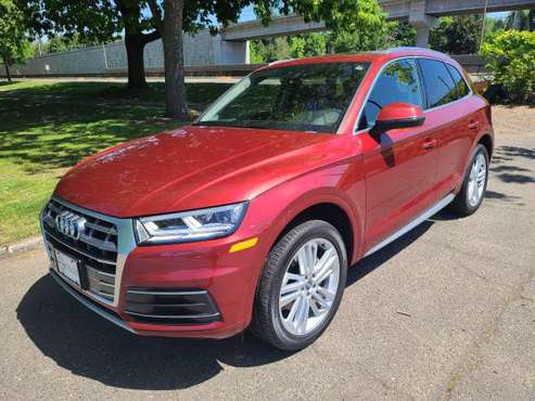 2019 Audi Q5 Premium Plus 1 Owner Red AWD 21k Miles Factory Warranty for sale in Portland, OR