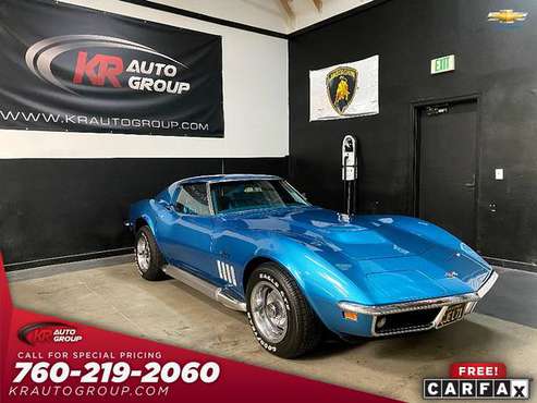 1969 corvette 427 big block**4 spd manual**42351 miles. - cars &... for sale in Palm Desert , CA