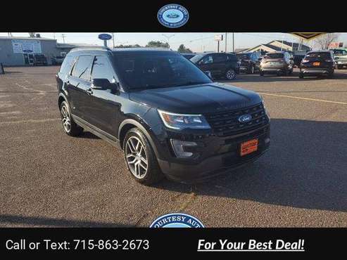 2017 Ford Explorer Sport suv Black - cars & trucks - by dealer -... for sale in Thorp, WI