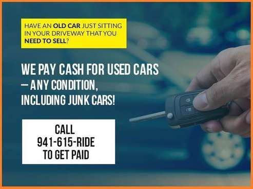 DO NOT TRADE YOUR CAR: WE BUY USED/JUNK/SCRAP CARS - cars & for sale in North Port, FL