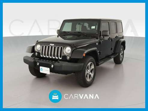 2017 Jeep Wrangler Unlimited Sahara Sport Utility 4D suv Black for sale in East Palo Alto, CA