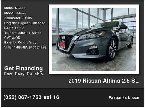 2019 Nissan Altima 2 5 Sl - - by dealer - vehicle for sale in Fairbanks, AK
