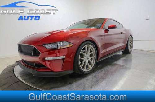 2019 Ford MUSTANG ECOBOOST PREMIUM LEATHER LOW MILES WHEELS - cars & for sale in Sarasota, FL